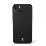 Mercedes Benz iPhone 14 Plus Skal Liquid Silicone Svart