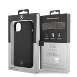 Mercedes Benz iPhone 14 Plus Skal Liquid Silicone Svart