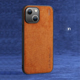 X-Level iPhone 14 Plus Skal Mockatextur Brun