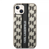 Karl Lagerfeld iPhone 14 Plus Skal Monogram Vertical Stripe Svart