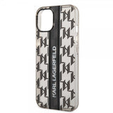 Karl Lagerfeld iPhone 14 Plus Skal Monogram Vertical Stripe Svart