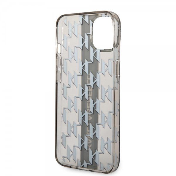 Karl Lagerfeld iPhone 14 Plus Skal Monogram Vertical Stripe Svart