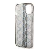 Karl Lagerfeld iPhone 14 Plus Skal Monogram Vertical Stripe Svart