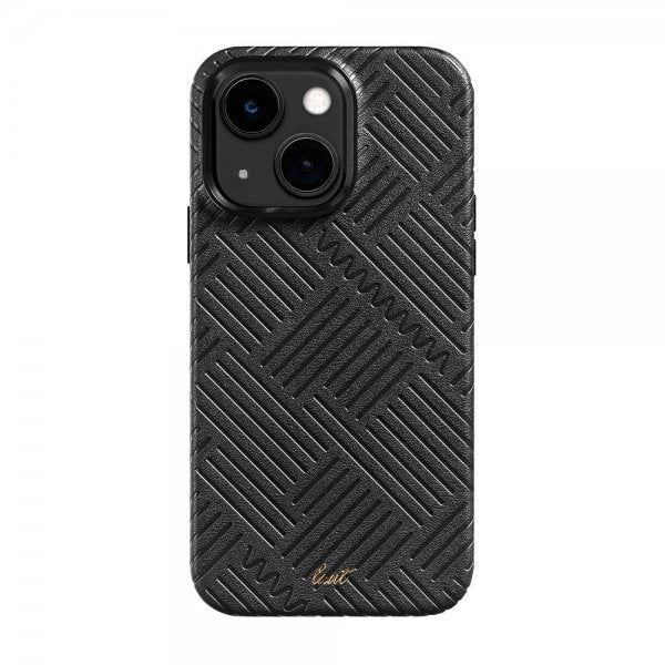 LAUT iPhone 14 Plus Skal Motif MagSafe Black Lines