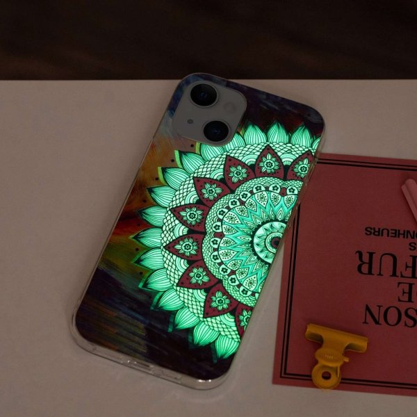 iPhone 14 Plus Skal Motiv Blå Mandala