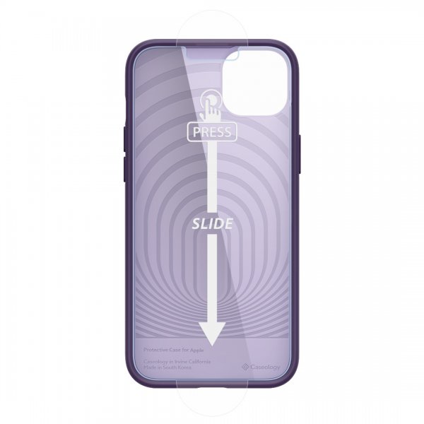Caseology iPhone 14 Plus Skal med Skärmskydd Nano Pop 360 Grape Purple