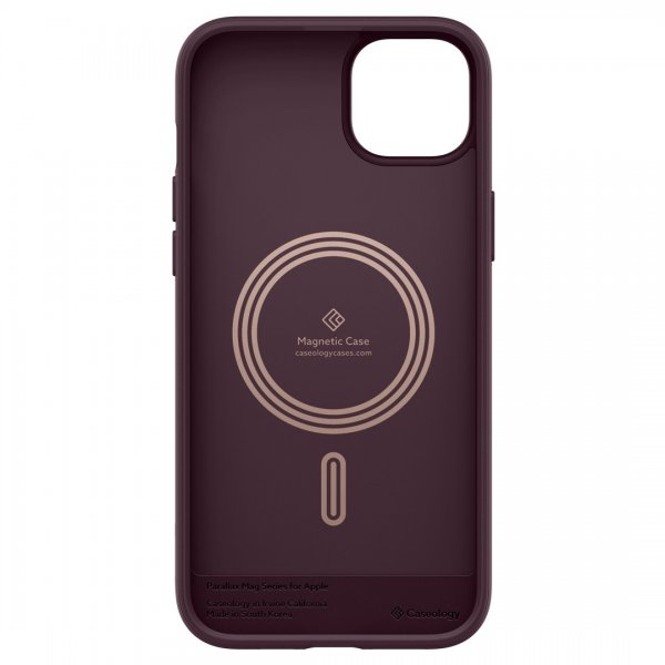 Caseology iPhone 14 Plus Skal Parallax Mag Burgundy Bean