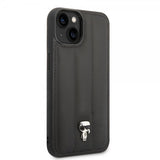 Karl Lagerfeld iPhone 14 Plus Skal Quilted Nylon Puffy Case Ikonik Pin Svart