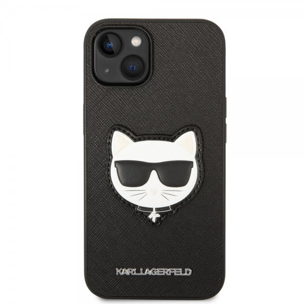 Karl Lagerfeld iPhone 14 Plus Skal Saffiano Choupette Svart