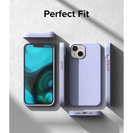 Ringke iPhone 14 Plus Skal Silicone Lavender