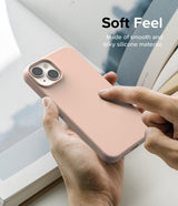 Ringke iPhone 14 Plus Skal Silicone Pink Sand