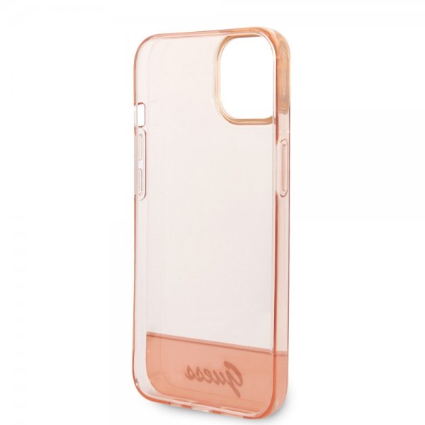 Guess iPhone 14 Plus Skal Translucent Rosa