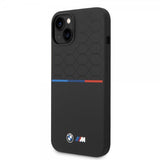 BMW iPhone 14 Plus Skal Tricolor Line & Logo Svart