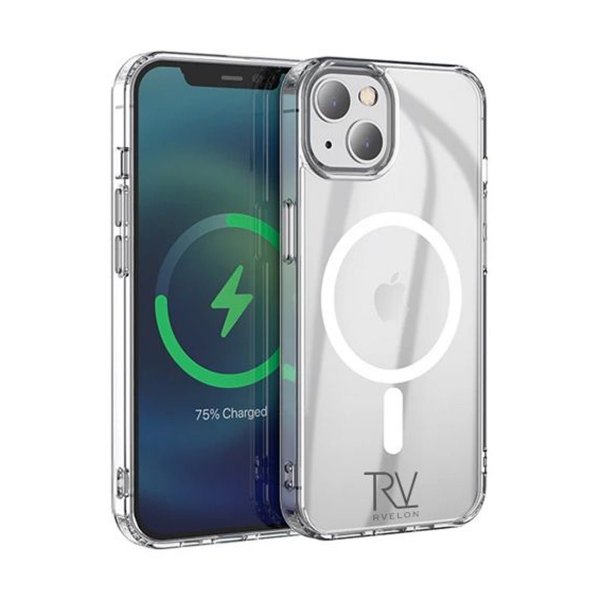 Rvelon iPhone 14 Plus Skal TPU MagSafe Transparent