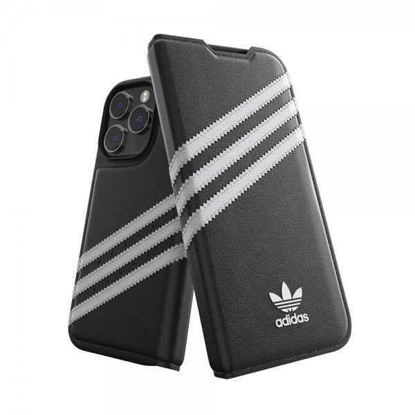 Adidas iPhone 14 Pro Fodral 3 Stripes Booklet Case Svart Vit