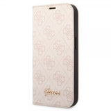 Guess iPhone 14 Pro Fodral 4G Logo Rosa