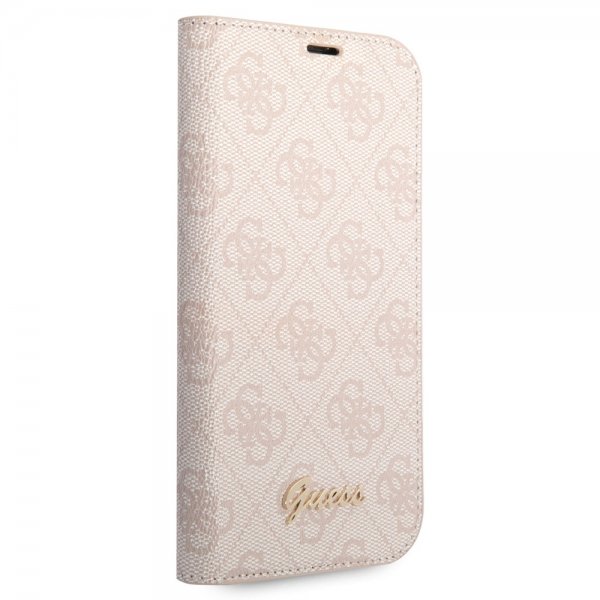 Guess iPhone 14 Pro Fodral 4G Logo Rosa