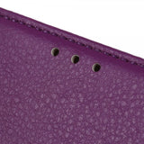iPhone 14 Pro Fodral Litchi Lila