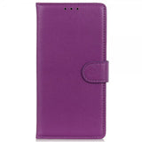 iPhone 14 Pro Fodral Litchi Lila