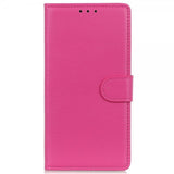iPhone 14 Pro Fodral Litchi Magenta