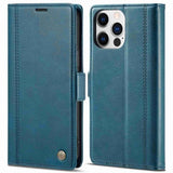 Lc.Imeeke iPhone 14 Pro Fodral med Kortfack Blå