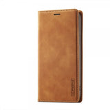 Lc.Imeeke iPhone 14 Pro Fodral med Kortfack Flip Brun