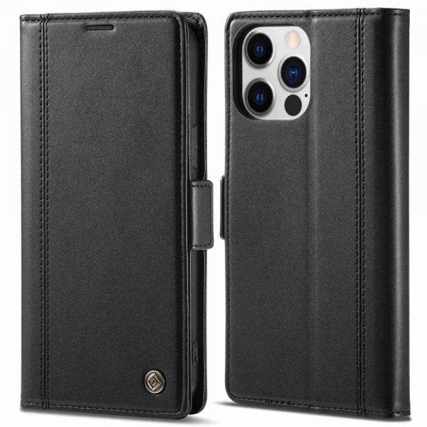 Lc.Imeeke iPhone 14 Pro Fodral med Kortfack Svart