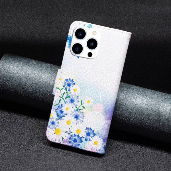 iPhone 14 Pro Fodral Motiv Fjärilar och Blommor