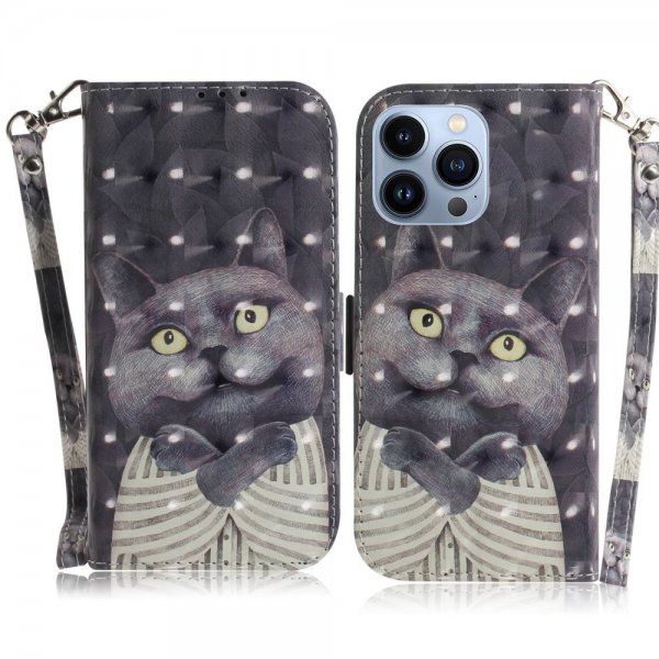iPhone 14 Pro Fodral Motiv Svart Katt