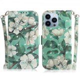 iPhone 14 Pro Fodral Motiv Vita Blommor