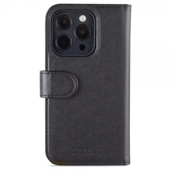 Holdit iPhone 14 Pro Fodral Wallet Case Magnet Svart