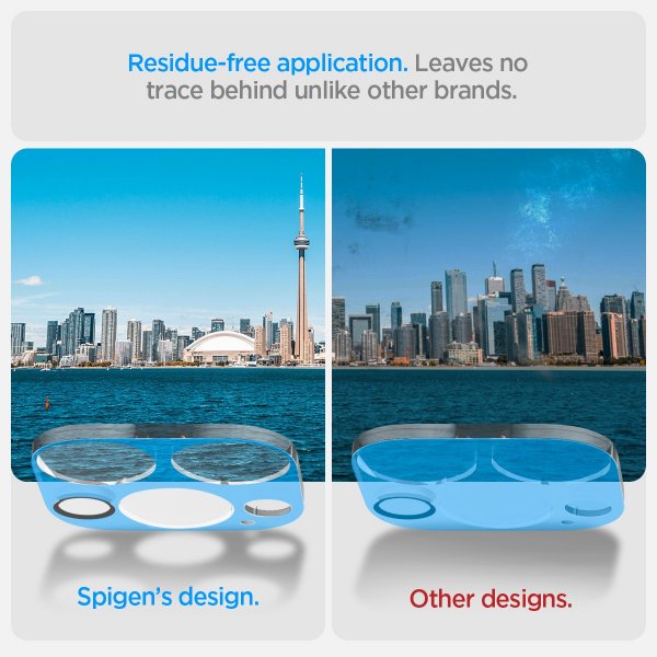 Spigen iPhone 14 Pro/14 Pro Max/15 Pro/15 Pro Max/16 Pro/16 Pro Max Kameraskydd Glas.tR Optik 2-pack Crystal Clear
