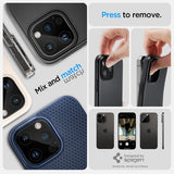 Spigen iPhone 14/15/16 Pro & Pro Max Kameraskydd Glas.tR Optik 2-pack Svart