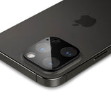 Spigen iPhone 14/15/16 Pro & Pro Max Kameraskydd Glas.tR Optik 2-pack Svart