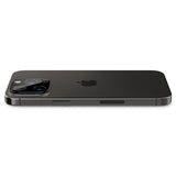 Spigen iPhone 14/15/16 Pro & Pro Max Kameraskydd Glas.tR Optik 2-pack Svart
