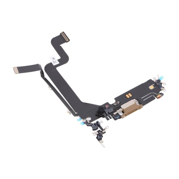 iPhone 14 Pro Laddkontakt med Flexkabel Original - Guld