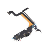 iPhone 14 Pro Laddkontakt med Flexkabel Original - Svart