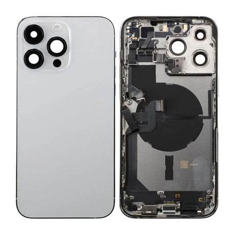 iPhone 14 Pro Max Baksida med Komplett Ram - Silver
