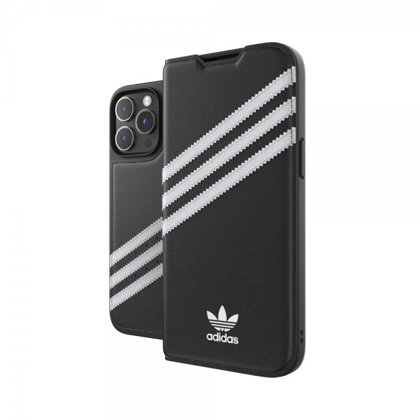 Adidas iPhone 14 Pro Max Fodral 3 Stripes Booklet Case Svart Vit