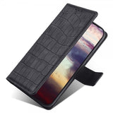 iPhone 14 Pro Max Fodral Krokodilmönster Svart