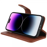 Nordic Covers iPhone 14 Pro Max Fodral MagLeather Maple Brown