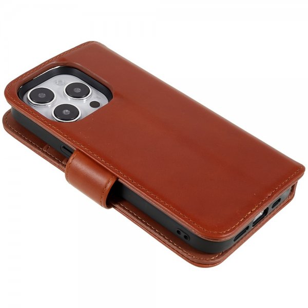 Nordic Covers iPhone 14 Pro Max Fodral MagLeather Maple Brown