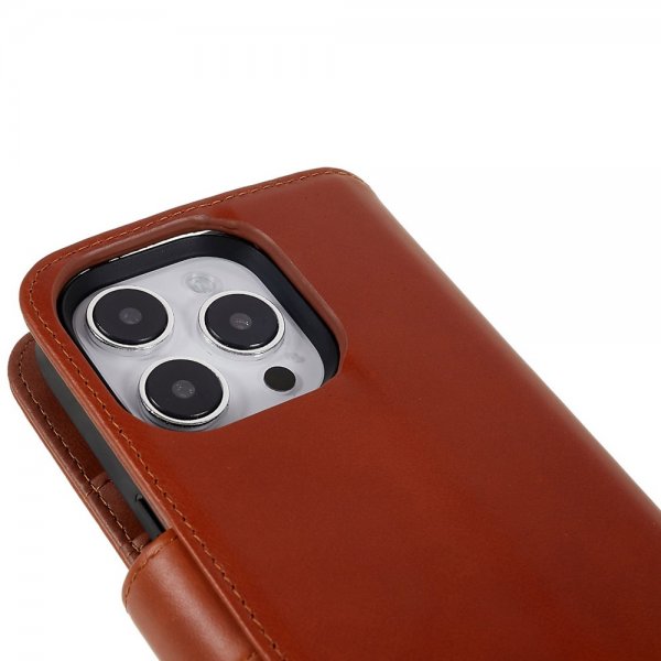 Nordic Covers iPhone 14 Pro Max Fodral MagLeather Maple Brown