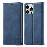Lc.Imeeke iPhone 14 Pro Max Fodral med Kortfack Flip Blå