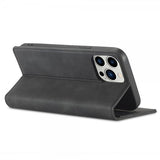 Lc.Imeeke iPhone 14 Pro Max Fodral med Kortfack Flip Svart