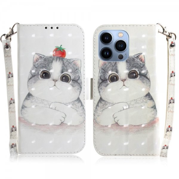 iPhone 14 Pro Max Fodral Motiv Katt och Tomat
