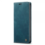 CaseMe iPhone 14 Pro Max Fodral Retro Flip Petrol