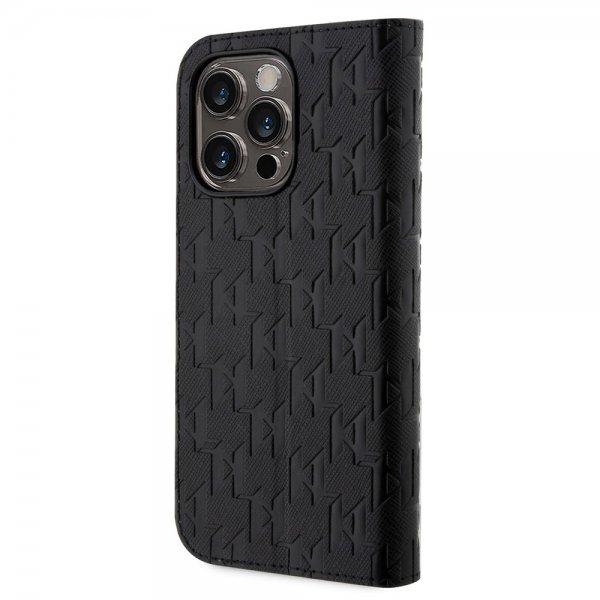Karl Lagerfeld iPhone 14 Pro Max Fodral Saffiano Monogram Svart