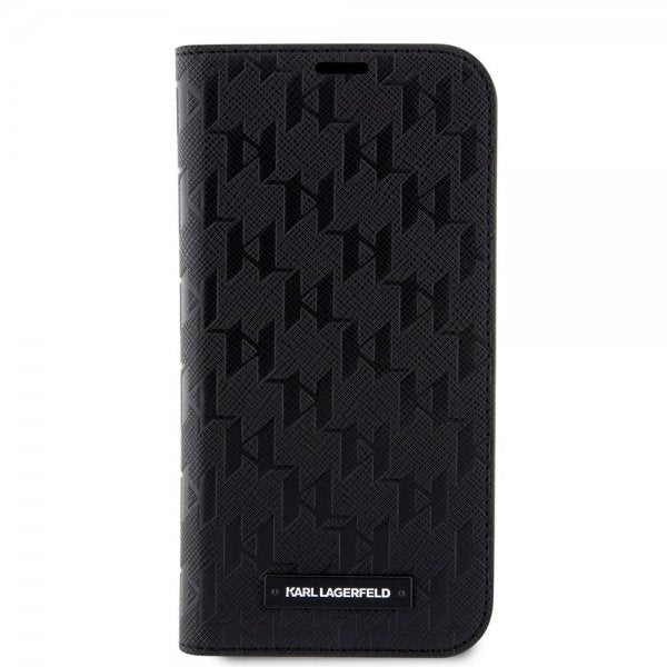 Karl Lagerfeld iPhone 14 Pro Max Fodral Saffiano Monogram Svart