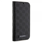 Karl Lagerfeld iPhone 14 Pro Max Fodral Saffiano Monogram Svart